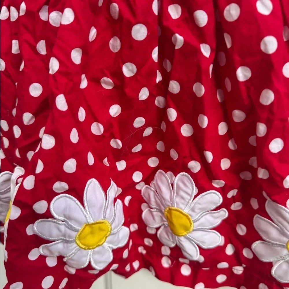 NWOT Blueberi Boulevard 18M Girls Red & White Polka Dot Daisy Formal Dress